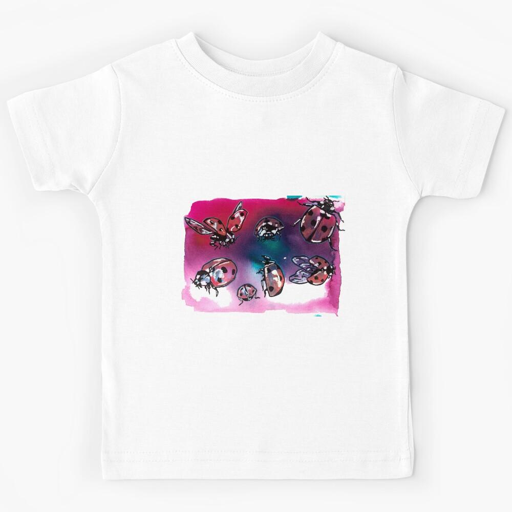 A Bloom of Ladybugs Kids T-Shirt 110