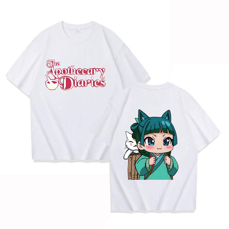 New Anime The Apothecary Diaries Printing T Shirts Women Fashion Short Sleeve T Shirt Unisex Cool Summer Casual Loose T-shirt
