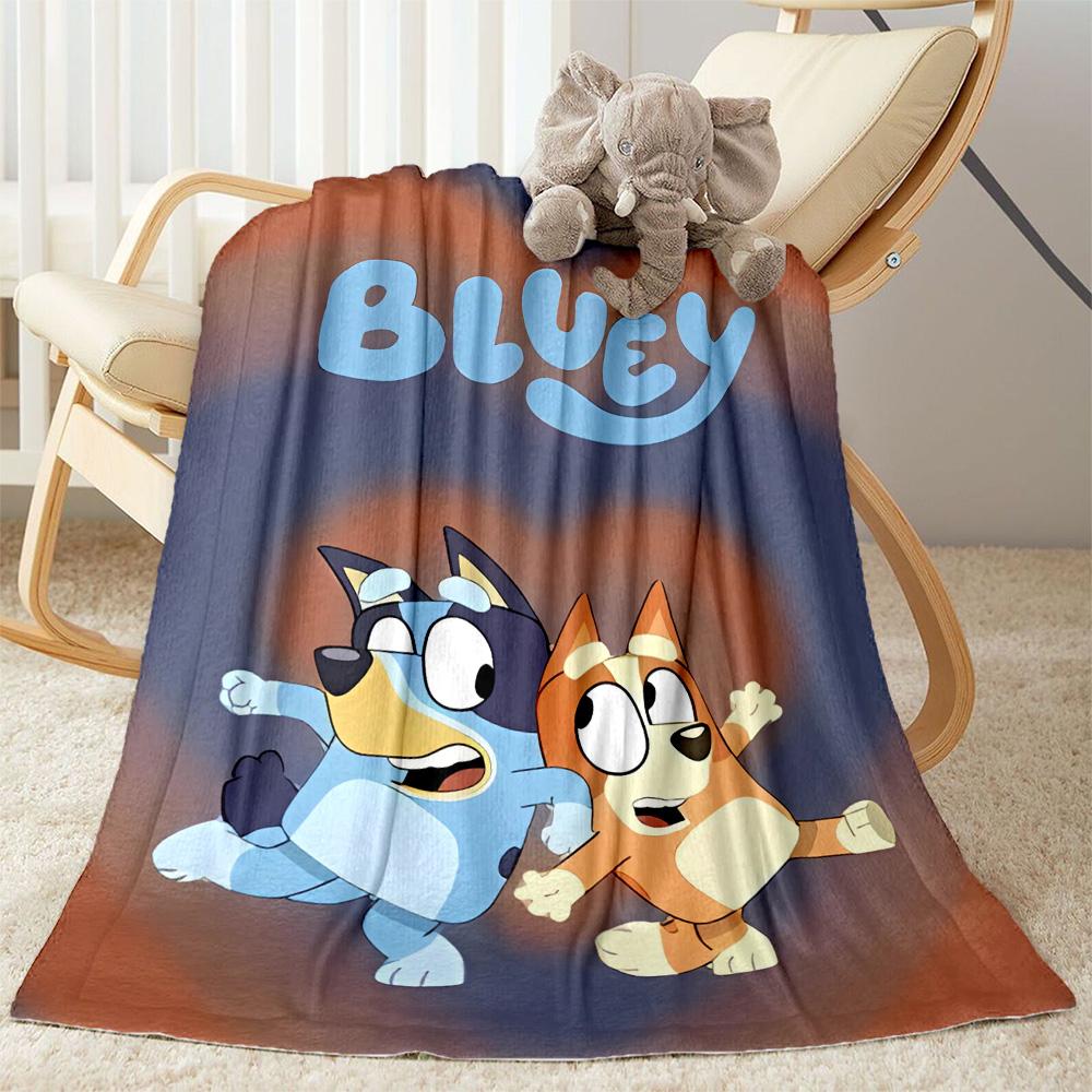 1pc Bluey Bingo Adventure blanket Soft and Warm for Sofa Office Camping Travel Livingroom Great Gift for Friends and Family Comfortable
