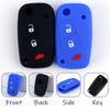 Silicone Key Cover Fob Case For Fiat Panda Idea Stilo Ducato Bravo 500 Doblo Grande Punto Bravo Minibus Linea 3 Button Remote