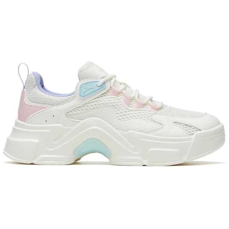Anta Fashion Slip-Resistant Durable Low-Top Sports Casual Shoes Women sneaker White Pink Blue 122328889-6
