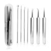 Set of Blackhead and Acne and Storage Case Antibacterial Stainless Steel Acne Needles for Blackhead Nose and Pore Acne Nail and Nail Portable and