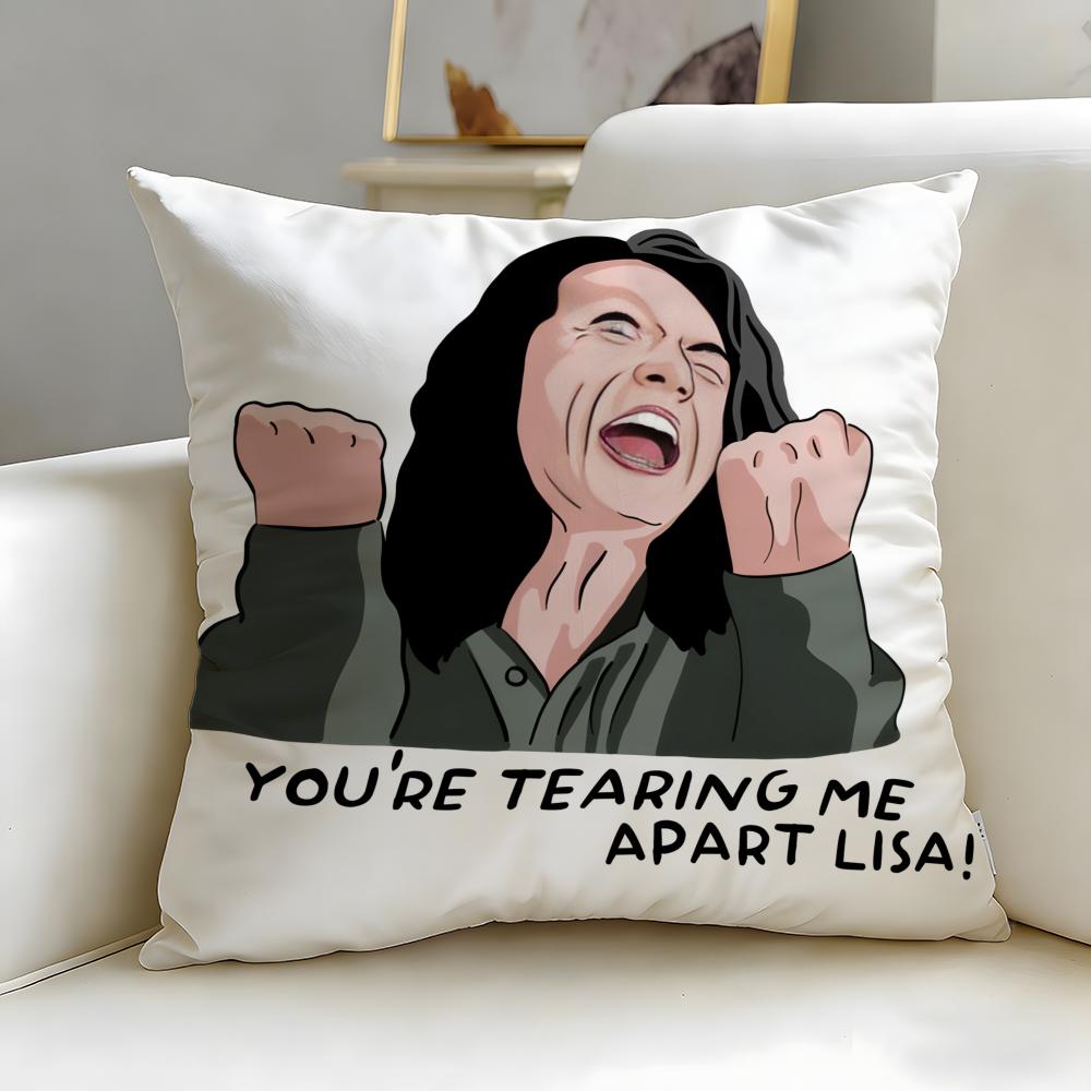 Classic Movie The Room Cushion Cover Soft  EasyWash Pillow Case  Versatile for Couch Bed Travel and Office