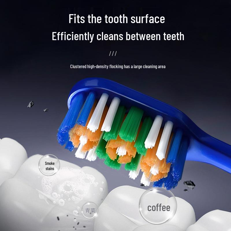 Luxury Hard Bristle Men's Toothbrush: Adult DuPont Bristles, Individually Packed