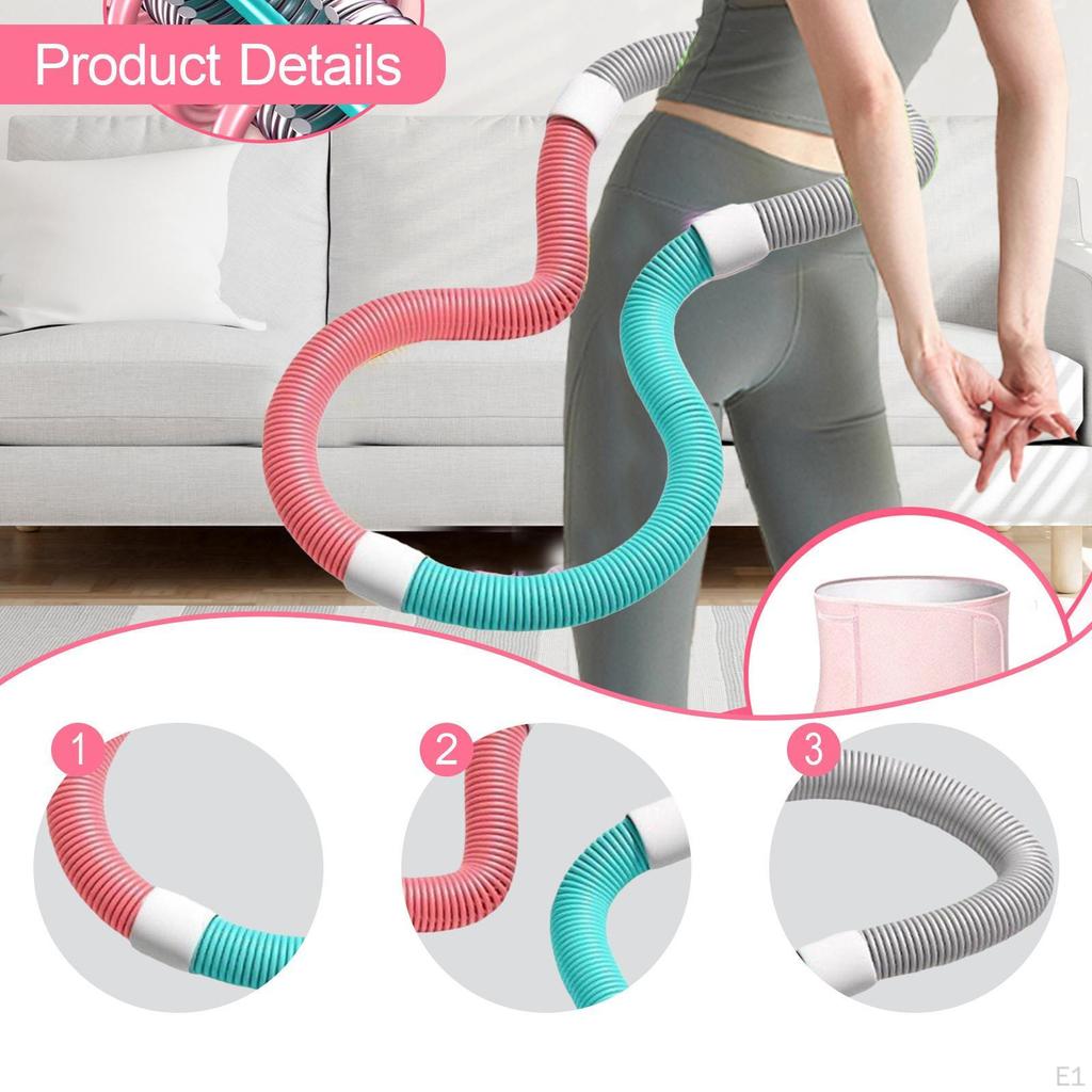 Spring Fitness Hoop Ab Circle Adults Weighted Exercise with Waist Belt