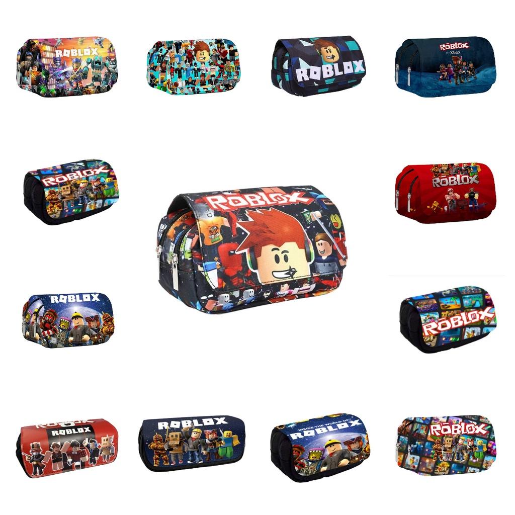 3d New Virtual World Roblox Dual-layer Pencil Case For Elementary And Middle School Students