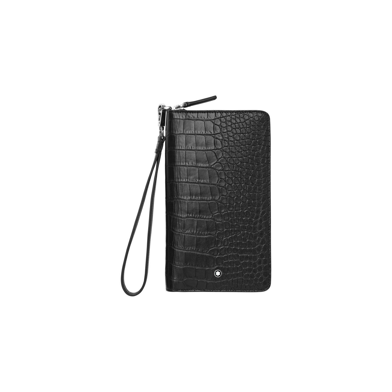 

Montblanc Meisterstück Logo Zip Wallet Small Men Wallet Black 126648 Gift Set(Basic Set+Box+Shopping Bag)