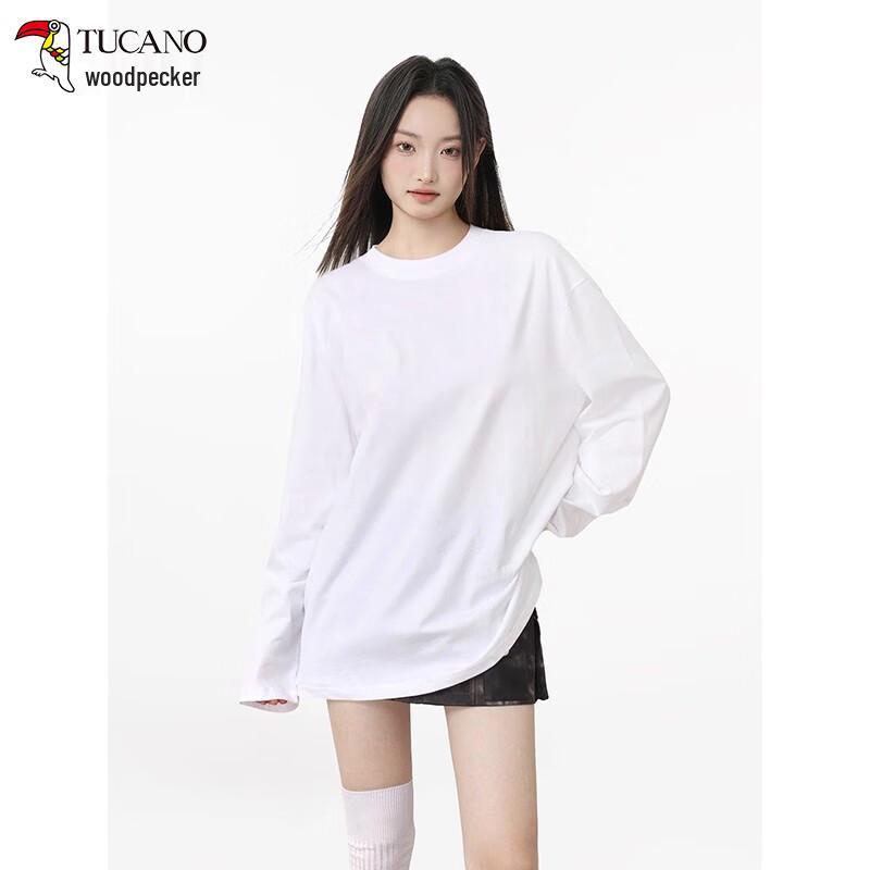 Women s Pure Cotton Long Sleeve Round Neck T-shirt M