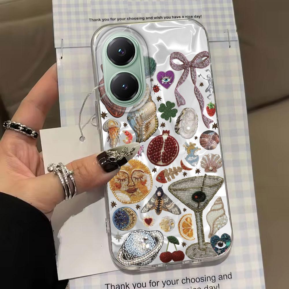 Planet Fruit Sun Eye Water Texture Women Girls Phone Case for Xiaomi Poco X5 X7 M6 Pro X6 X3 Pro NFC C75 C71 C65 C61 M5S Cover