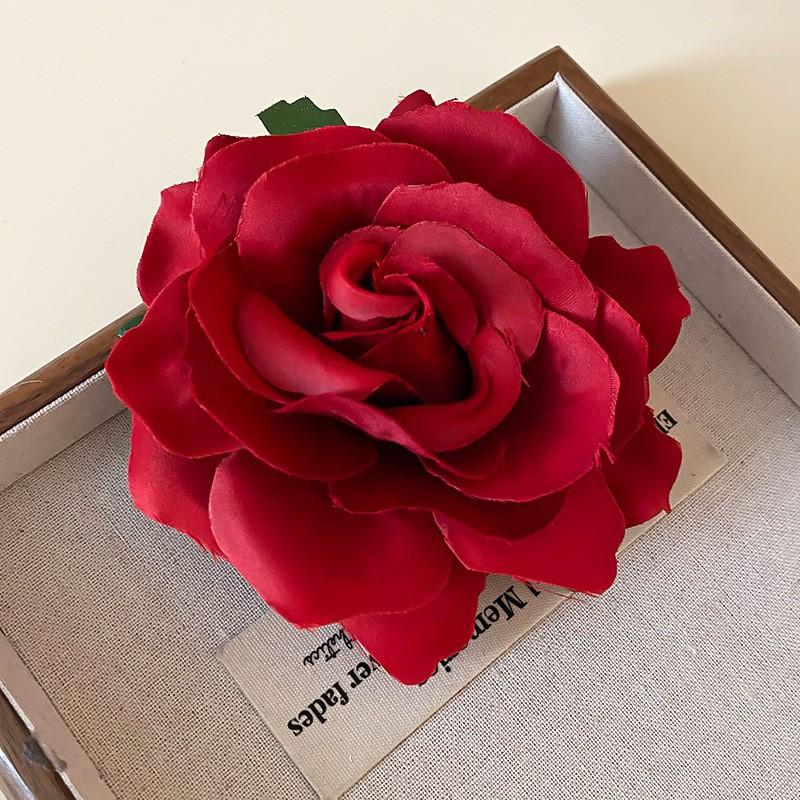 Internet Celebrities with the Same Fabric Flower Hairpin Holiday Wind Sweet Back Head Grab Clip Fashion Niche High-end Hair Accessories Women