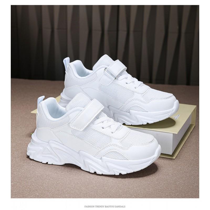 Kids Breathable Mesh Sneakers Boys Girls Lightweight Anti-Slip Casual Dad Shoes Size 28-39