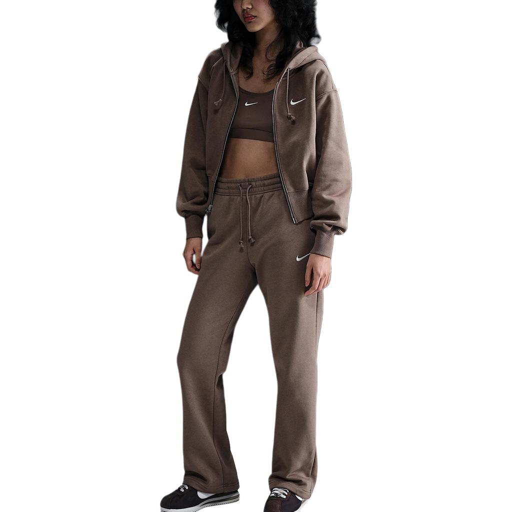 Nike Sportbekleidung FW25 Mode Minimalistisch Bequem Kapuzenjacke Damenjacken Hellbraun HJ0941233