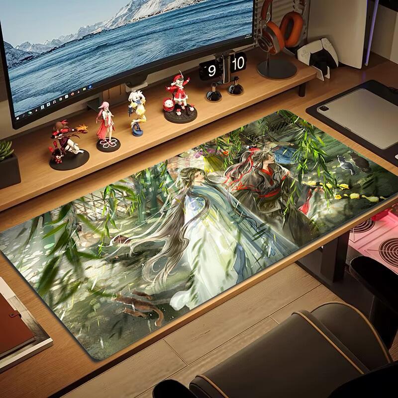 WangXian Color Mouse Pad Large Gaming Table Cushion Non-slip Laptop Tablet Big Mousepad XXL Mat Mini PC Playmat With Lock edge
