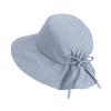 UV Blocking Wide-brimmed Sun Hat for Women Lightweight Foldable with Bow for Boating Adventures