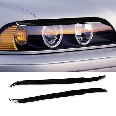 Für BMW 5 Series E39 1995-2003 Scheinwerfer-Augenbrauen-Augenlider-Trimmabdeckung Außenzubehör 1 Paar Frontscheinwerfer-Augenbrauen