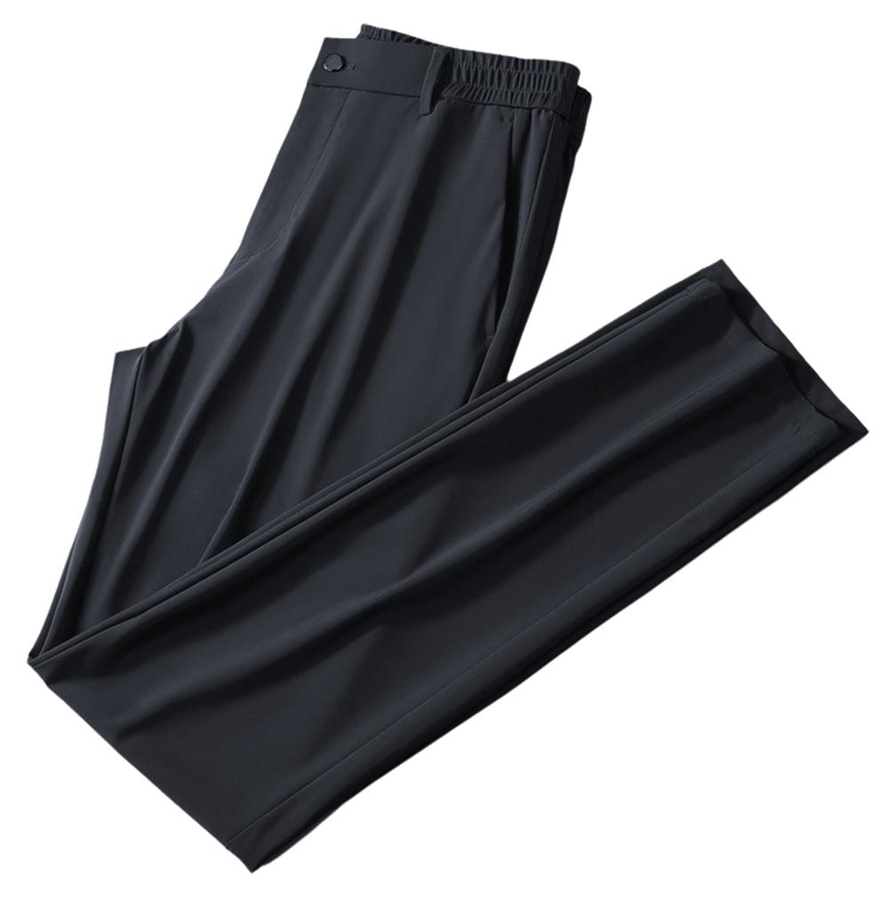 Men Quick-Drying Golf Pants Lightweight Stretchy - Casual Elastic Waistband Trousers with Pockets