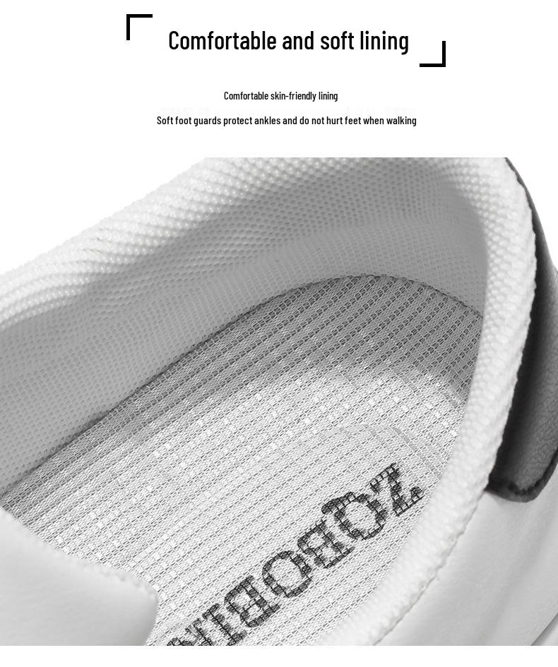 Frühjahr 2026 Herren Übergröße Koreanischer Stil Vielseitige Weiße Skateschuhe - Lässige und Trendige Sport-Sneaker
