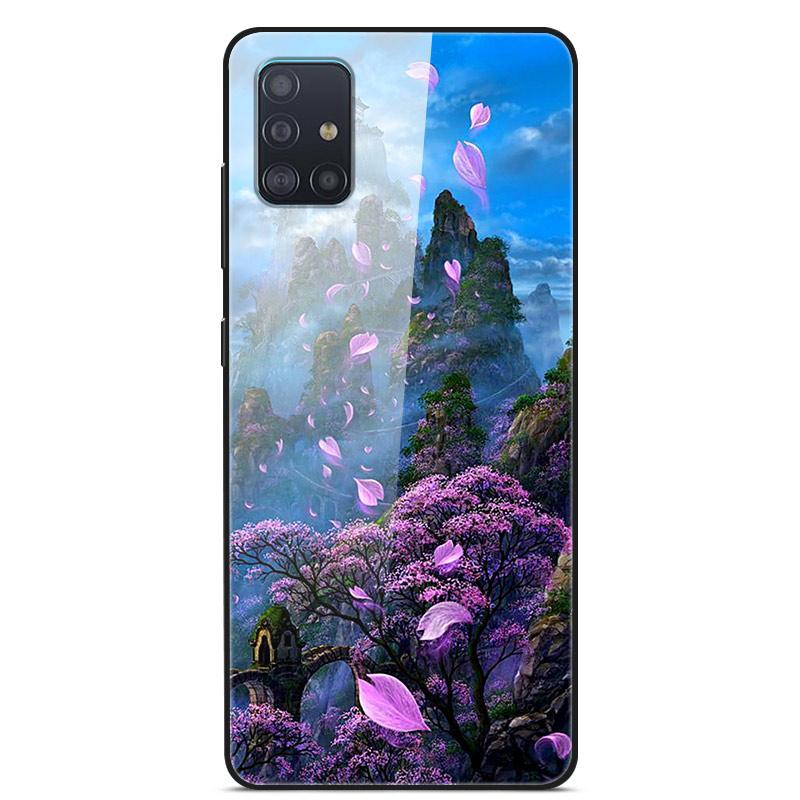 Glass Case For Samsung Galaxy A71 A51 Case A 71 Glass Back Cover For Samsung A51 A31 A71 Case A 51 For Samsung M31s M51 A31 Case