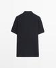 Masimodutti 100% Cotton Cable Knit Polo Sweater