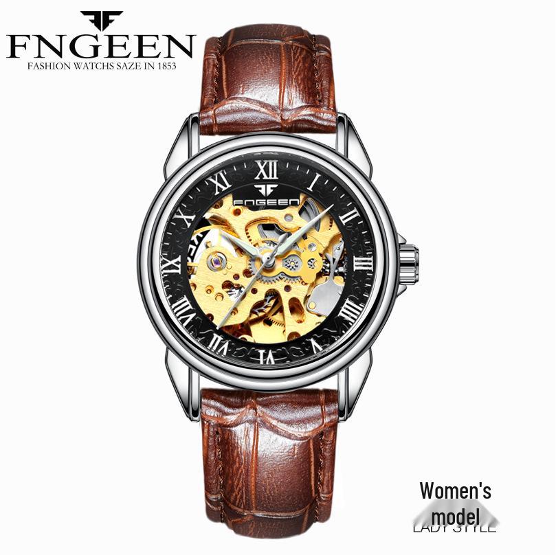 Fen Zun Men's Waterproof Fashion Automatic Skeleton Watch