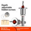 Adjustable Countersink Drill Bit User Friendly Sharp Countersunk Bit for DIY Hobbyist Carpenter Home Repair Tasks