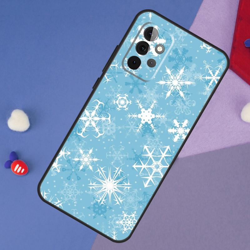 Christmas Snowflakes Case For Samsung Galaxy A52 A53 A33 A13 A34 A54 A14 A35 A55 A15 A56 A36 A26 A16 A06 A22 A32