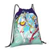 Custom Sailors Anime Moons Drawstring Backpack Sports Gym Bag for Women Men Bishoujo Training Sackpack