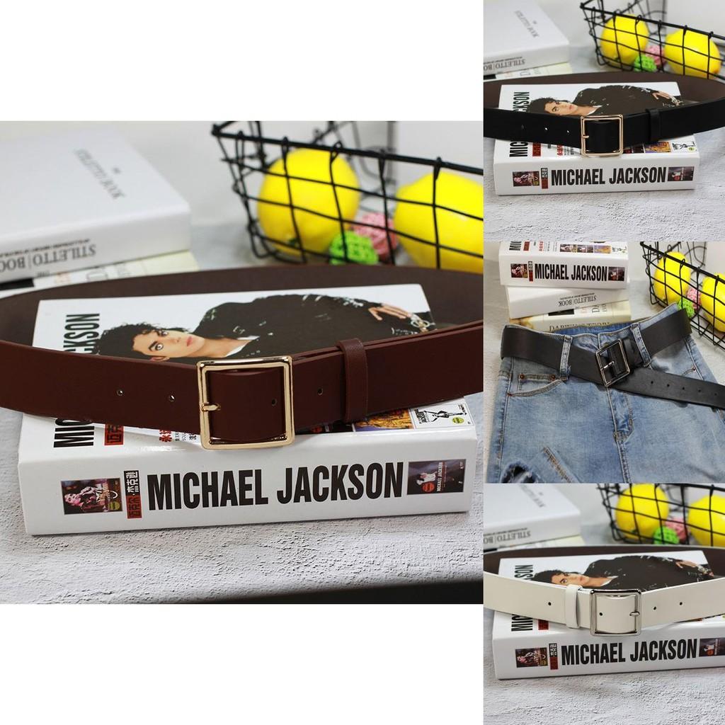 Simple Solid Color Metal Square Buckle Decoration Women Casual Wide Belt For Daily Wear