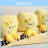 Cheese Lovely Plush Keychain Doll Soft And Customizable Short Collectible Fur