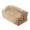 Muji-Style Japanese Cotton Linen Tissue Box with Creative Concave Design