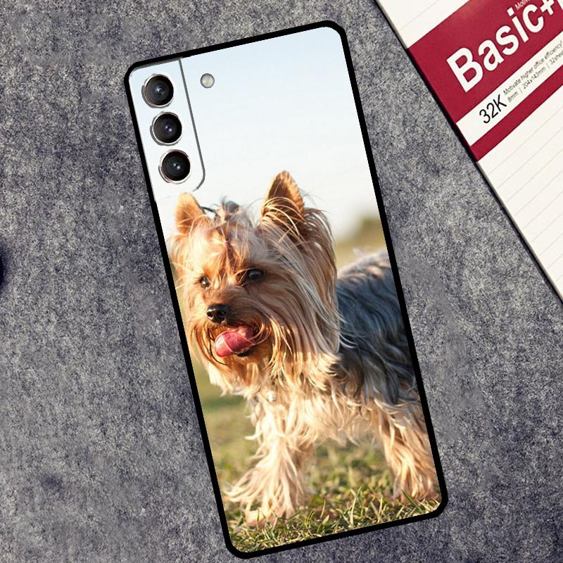 Yorkshire Terrier Dog Puppy Case For Samsung Galaxy S25 Ultra S20 S21 S22 S23 S9 S10 Plus S25 FE S24 Ultra Cover Coque