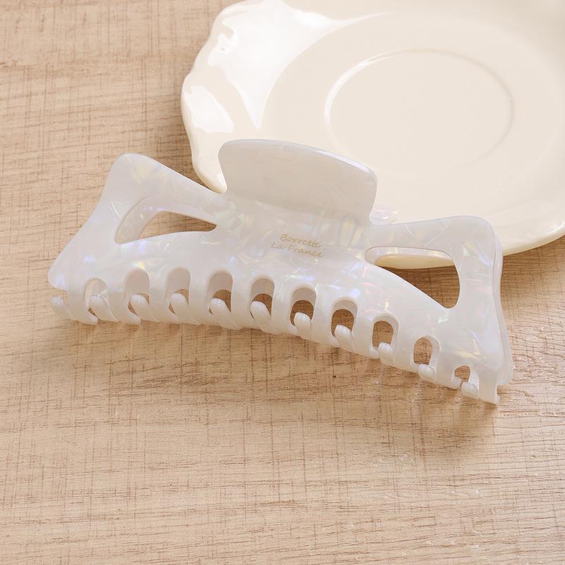 2025 Elegant Faux Acetate Bowknot Hair Clip: Large Shark Clip for Stylish Hair Buns