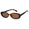Sexy Small Oval Women's Sunglasses 2021 New Fashion Leopard Brown Hot Sun Glasses Female Retro Colorful Shade Eyeglass