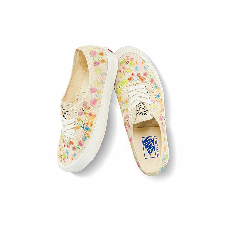 Sandy Liang X Vans Authentic 44 DX Scribble Unisex Sneakers Cream Natural VN0A5KX4AXH