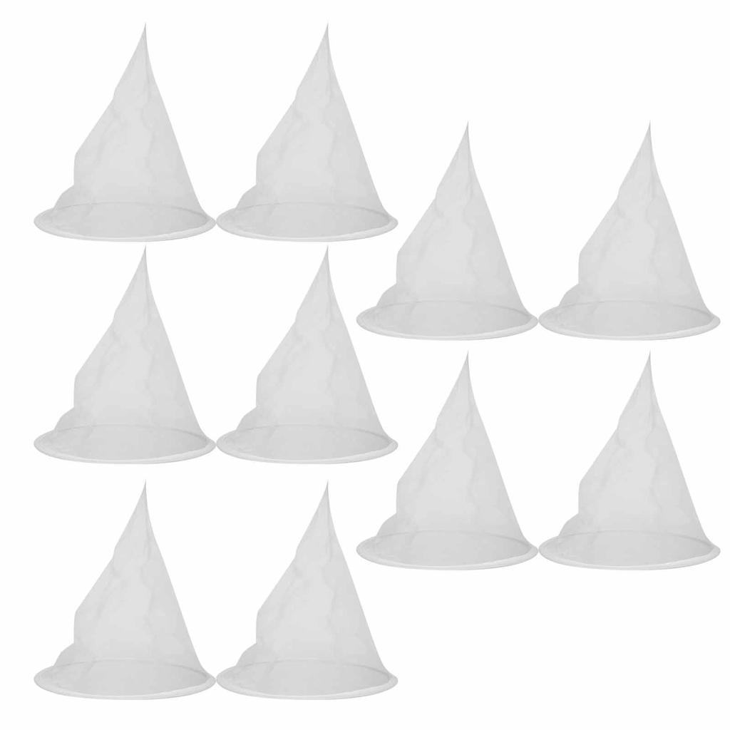 10 SZT Nylonowy Stożkowy Filtr Siatkowy do Miodu i Zanieczyszczeń Czerwone Wino Filtracja Osadów Siatka