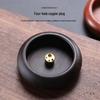 Walnut Mini Solid Wood Incense Holder - Multi-Hole Agarwood & Sandalwood Burner for Home & Travel