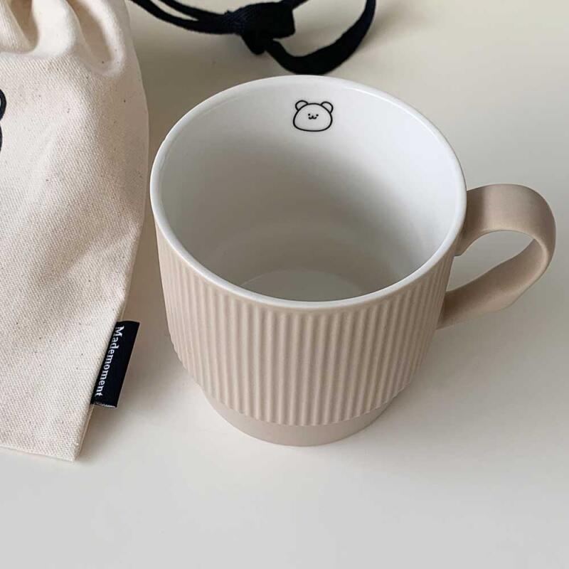 Gesicht Momo Bär Beige Tasse