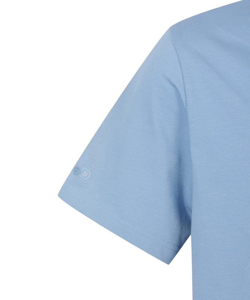 DISCOVERY EXPEDITION Unicolor Cloud Graphic Short Sleeve T-Shirt (Blue)