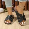 Fashion 2025 Summer Women Wedge Slippers Premium Open Toe Sandals Vintage Anti-Slip Slippers Casual Platform Retro Shoes Slides Women