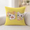 Anime Hamtaro Cushion Cover Soft Plush Cushion Covers Fluffy Throw Pillow Cases For Sofa Bedroom Home Decor
