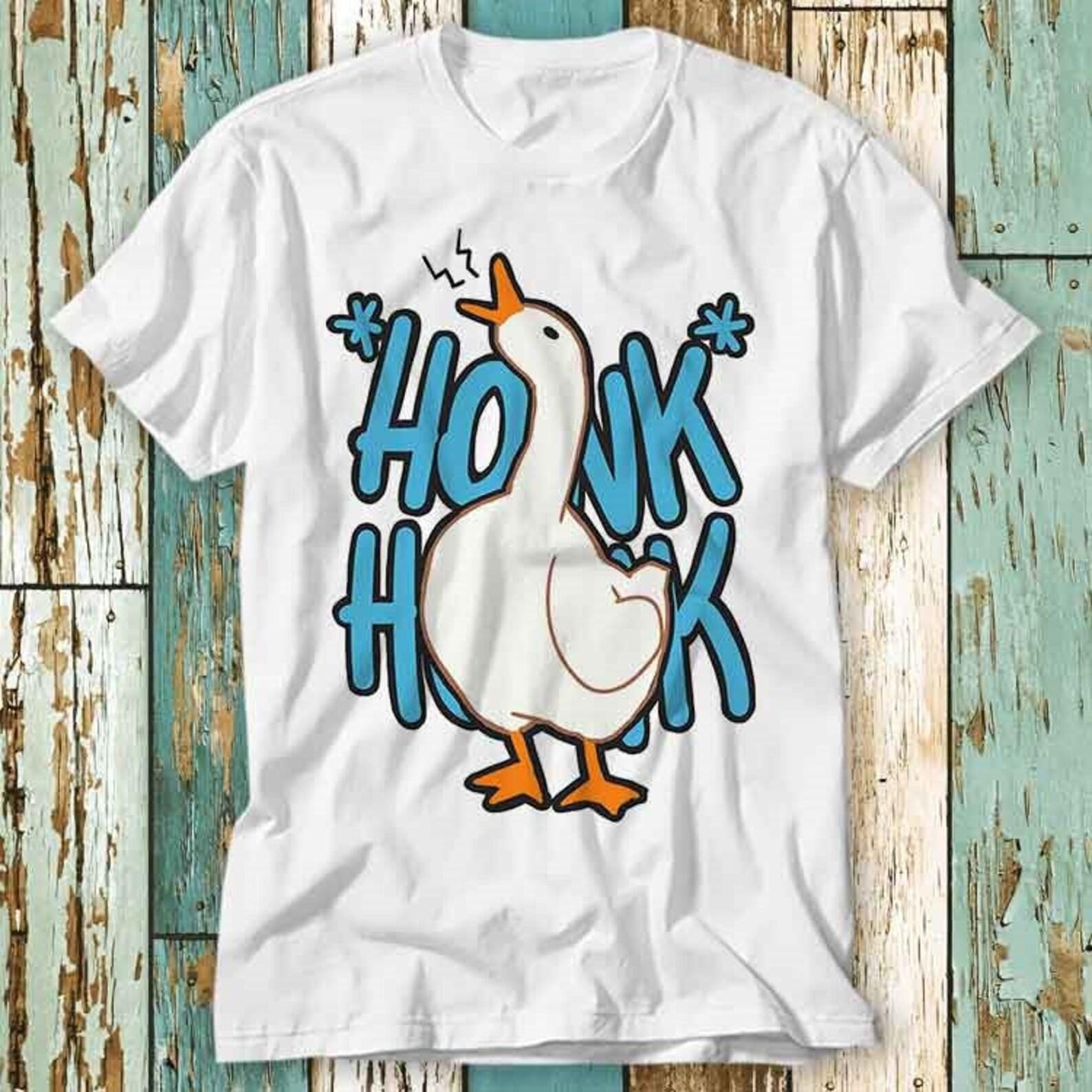 Honk Honk Madafakas Duck Goose T-Shirt Top Design Unisex Ladies Mens Tee Retro Fashion Vintage Shirt S897 XL