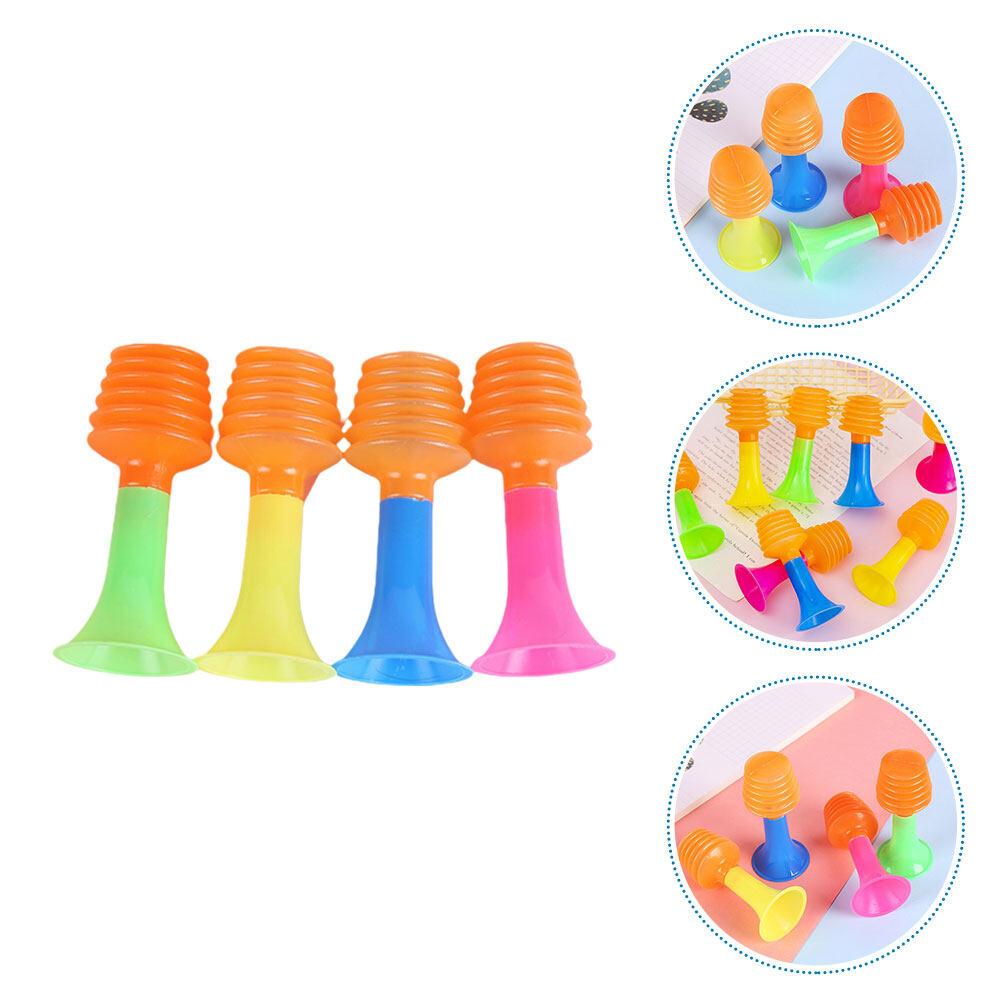 

12 Pcs Mini Horn Toys Toddler Children Trumpet Birthday Party Blowers Noise Maker Favor Pvc Blowing Kids Props Stadium Horn 8.00X3.70X3.70CM