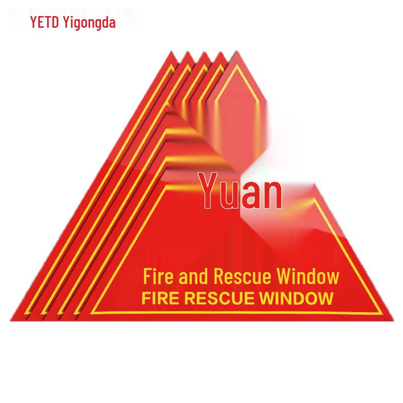 Emergency Fire Rescue Window Identification Sign