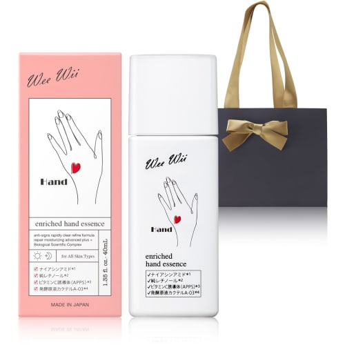 

WeeWii Hand Serum with Carry Bag, Perfect Gift for Mother s Day, Birthdays, Women s Day, and More. A Popular, Delicious Scent. 40mL. Made in Japan.