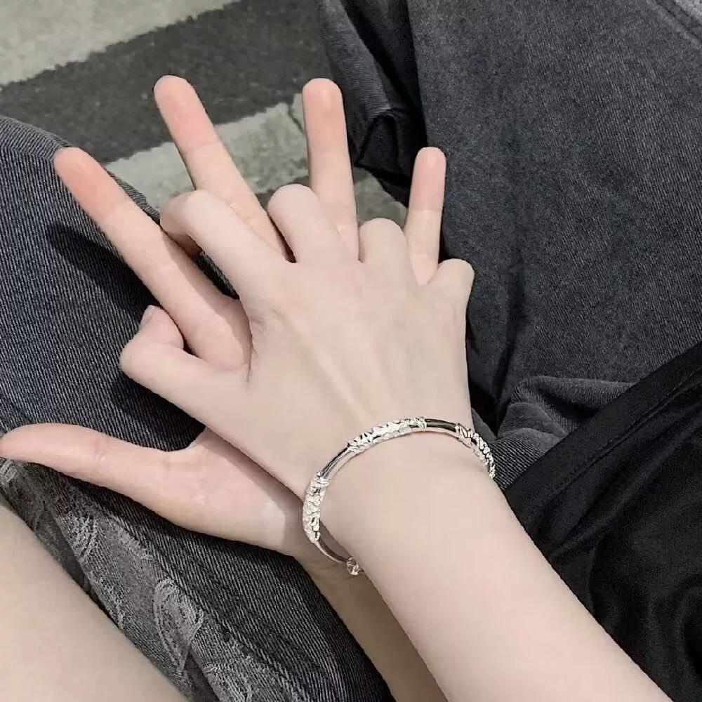 Flowering Solid Push-pull Bracelet Female Butterfly Niche Temperament Light Luxury Advanced Sense Adjustable Bracelet Versatile