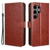 For Samsung Galaxy S24 Ultra Phone Leather Case Protective Cover with Wallet Stand