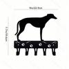 1-Pack Black Metal Dog Design Wall Hook Functional Home Decor for Hallway Entryway Storage Organization Pet Lover Gift
