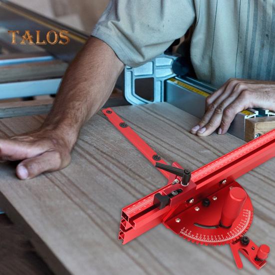 Table Saw Miter Gauge Sturdy Construction Multipurpose Aluminum Alloy Universal Precision Miter Gauge with 27 Angle Stops