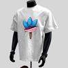 Summer Simple and Luxurious Printed Unisexs Shortsleeved Tshirt 100 Pure Cotton Unisexs Tshirt Roundneck Casual Couples Top