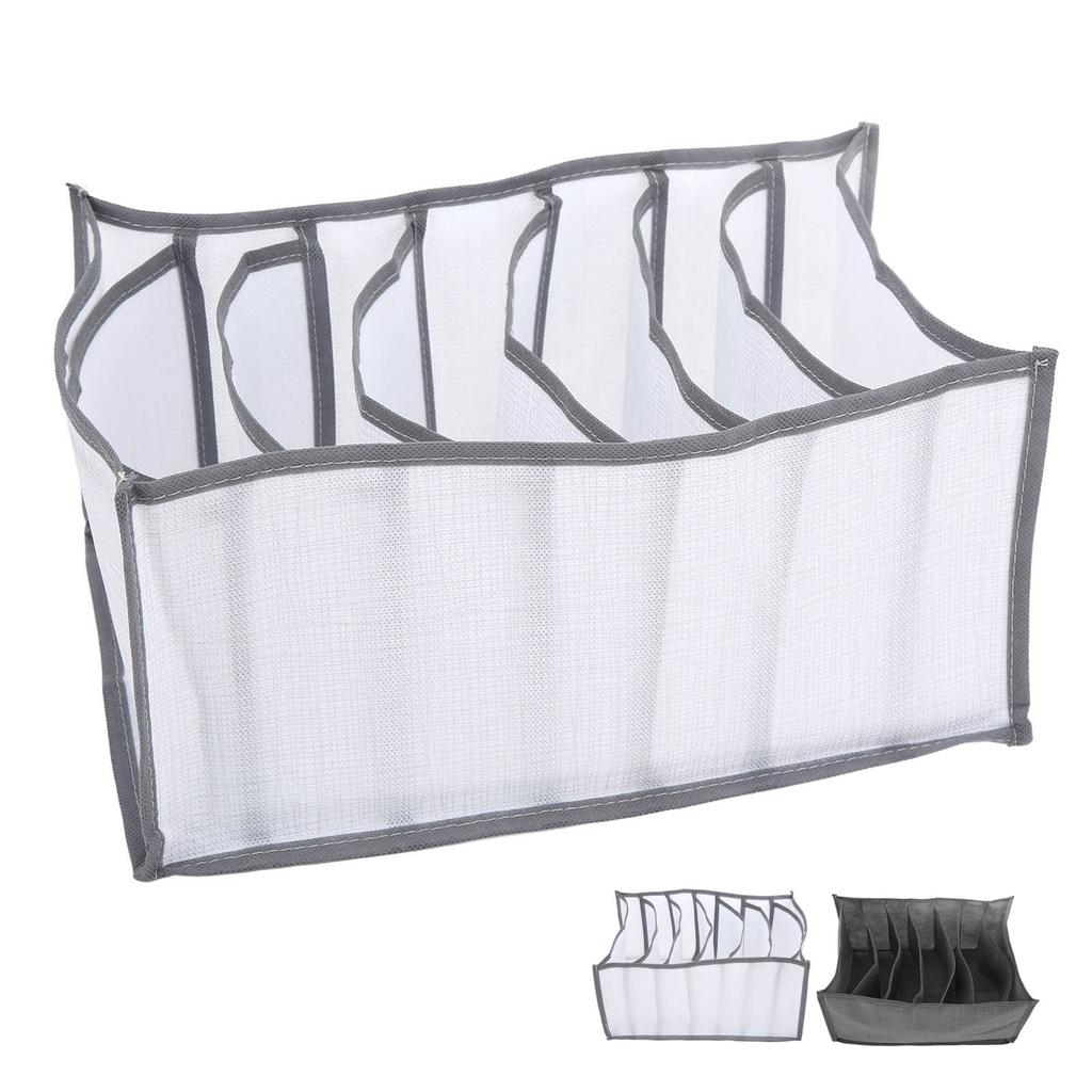 Wardrobe Clothes Organizer 7 Grids Large Capacity Stackable Odorless Fabrics Space Saving Clothes St